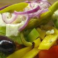 Vers gemaakte Griekse boeren salade
