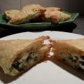 Bladerdeegflapjes met brandnetel en feta