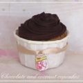 Kokos cupcakes met chocolade glazuur