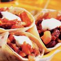 Burrito's met bonen en kip