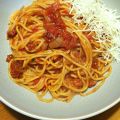 Spaghetti met balsamico-tomatensaus