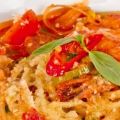 Makkelijke pasta met garnalen, chilisaus en[...]