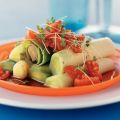 Gepocheerde prei met truffelvinaigrette