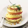 Koolrabitaartje met geitenkaas en appel