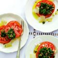 Caprese met peterseliepesto