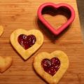 Frambozen shortbread-koekjes