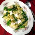 Pasta met Pesto, Sperziebonen en Aardappels