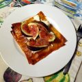 Taartje van filodeeg met vijgen en geitenkaas