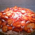 Amandeltaart met Aardbeienmousse