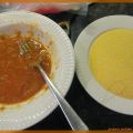 Paneren met maispolenta, kip of vis