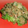 Salade van quinoa en linzen