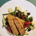 Polentafrieten met sperziebonensalade