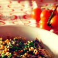 Pasta met radicchio en walnoten