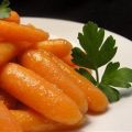 Geglaceerde wortelen met gember