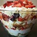 Trifle met witte chocoladeroom