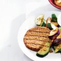 Vegaburger met mediterrane groente