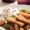 Tofu met courgette uit de wok