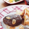 Knoflookbiefstuk met frites en salade