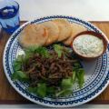 Snelle pita gyros met tzatziki