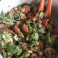 Salade met kruidige kikkererwten