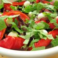 Salade van geroosterde paprika's