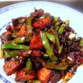 Chinees varkensvlees met paprika en chilipeper