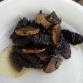 Bieflappen met appels en balsamico azijn