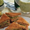 Komkommersandwich met paling