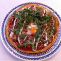 Homemade shoarmapizza