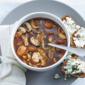 Rozemarijnbouillon met paddenstoelen