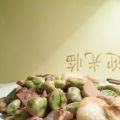 Chinese tuinbonen met ham en garnalen