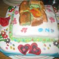 inspiratie: 2 lagen fondanttaart