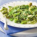 Groene pasta met groenten