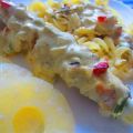 Kalkoenbrochettes met Boursin Cuisine Curry Tha