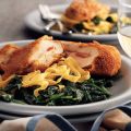 Kipcordonbleu met gebakken spinazie