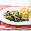 Roomandijvie met ham en mosterdpuree