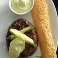 Japanse burger met wasabimayo