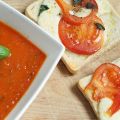 Dinner: Zelfgemaakte tomatensoep met toast met[...]