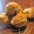 Rijstebloem/rozijn-scones