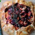 Bladerdeegtaartje met zoete aardappel, rode[...]