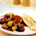 Gebakken Meerval met aardappel-groentenschotel