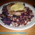 Lamskotelet met appelalioli en koolpannetje