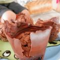 Chocoladerandje om een taart, cake of muffin