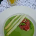 IJskoude doperwtjessoep met ham