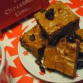 Brownies met sinaasappel en cranberries