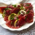 Bresaola met kruidenolie