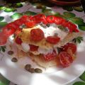 Caprese  van Burrrata met Pane carasau