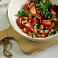 Aardbei- en komkommersalade van Nigel Slater