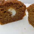 Gevulde pompoenmuffins met roomkaas