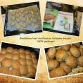 Breekbrood met kruiden en knoflook. Spelt,[...]
